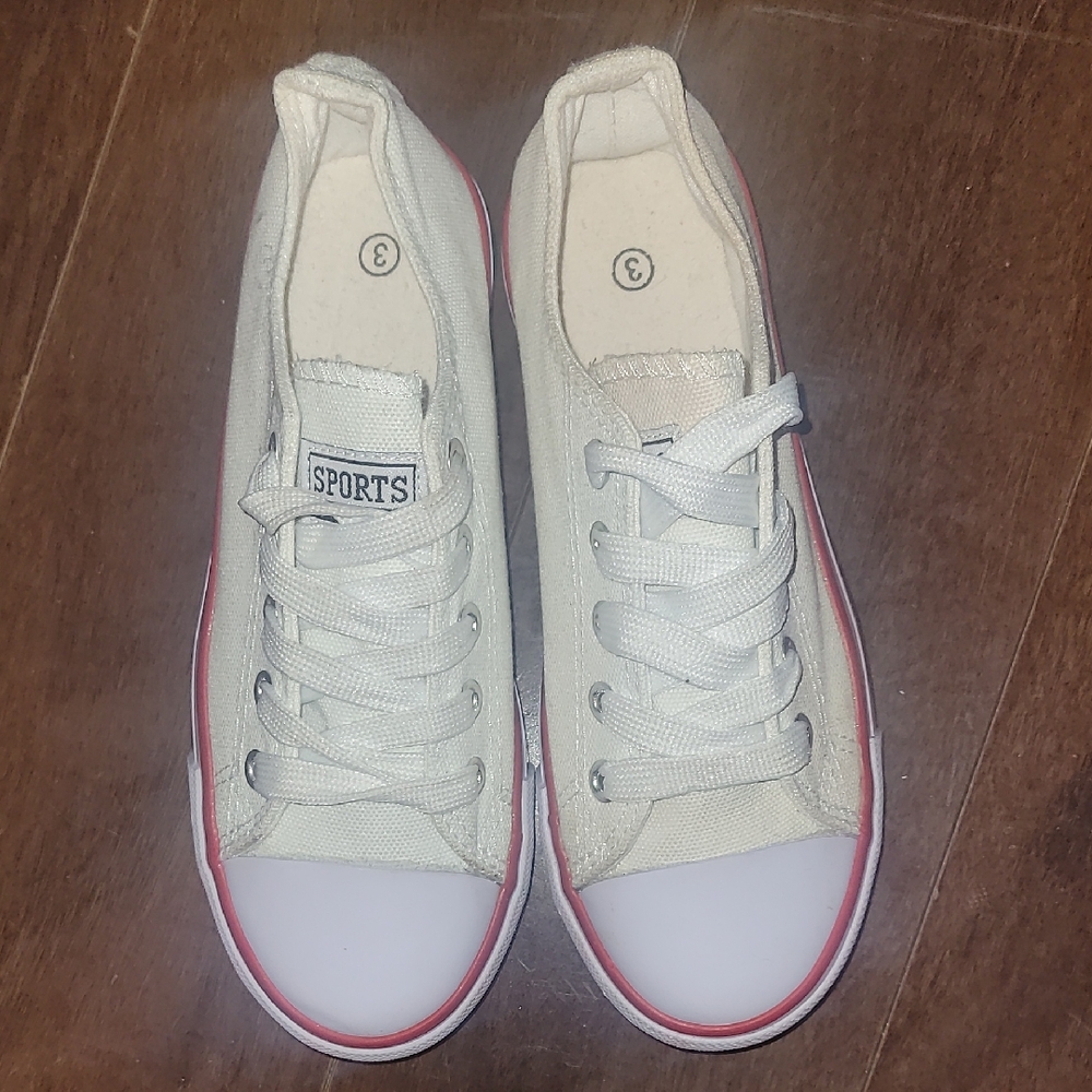 Converse Kids Sneakers - White and Red